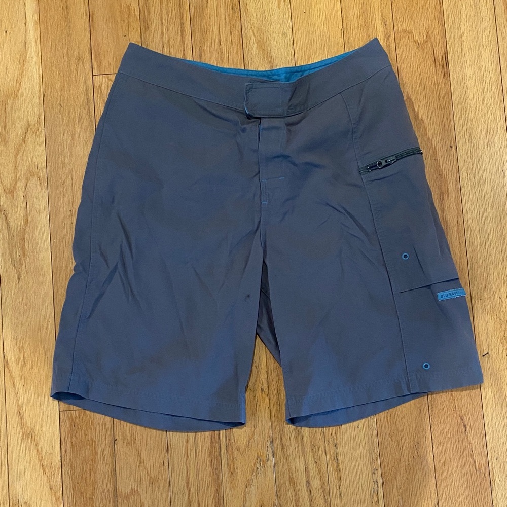 Old Navy Blue and Gray Nylon Shorts